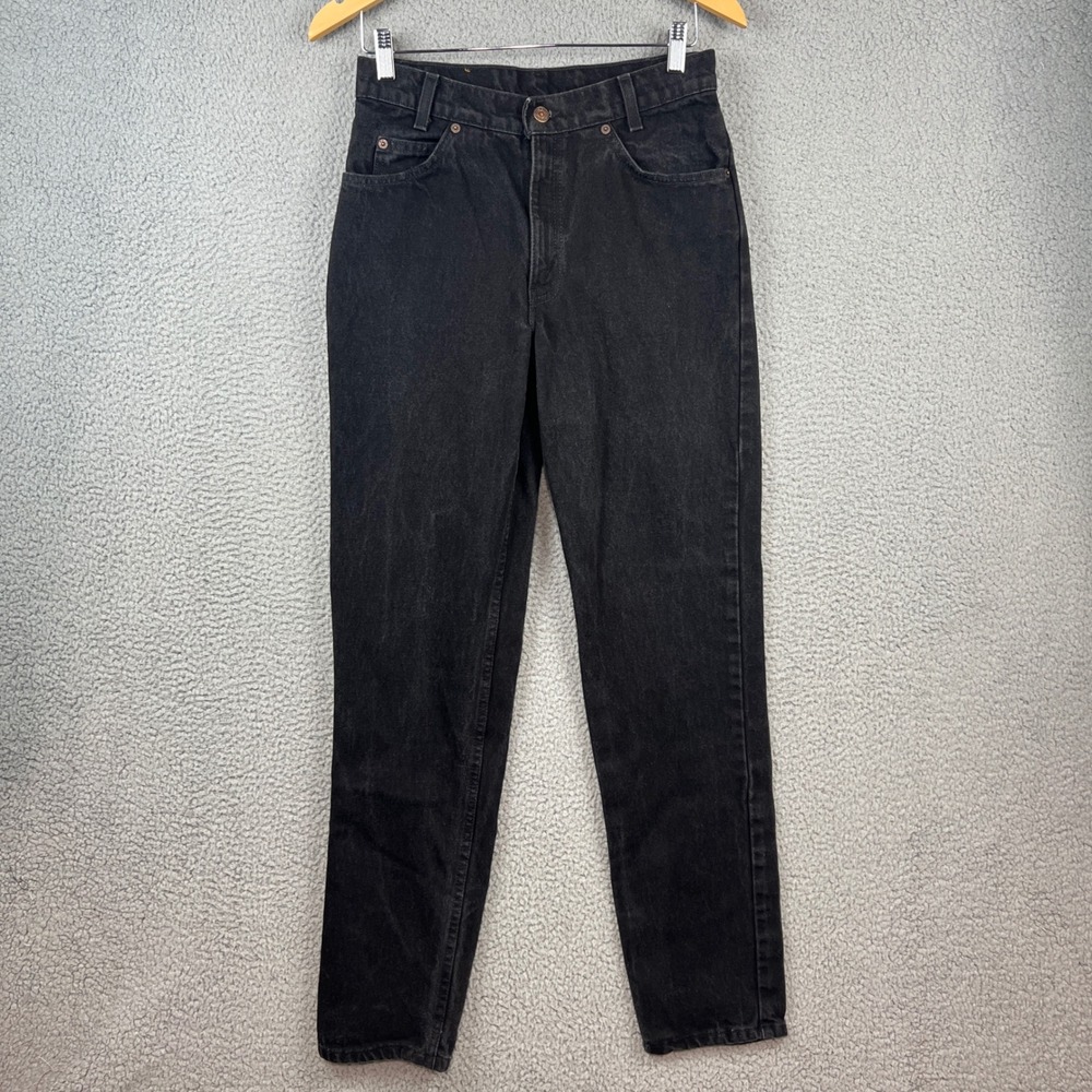 Vintage Levis 505 Orange Tab Jeans Black Made in USA Student Fit 30x32 90s Denim